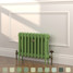 CI-RK460-GRN-TH - Rook Green 2 Column Victorian Cast Iron Radiator H460mm x W337mm CI-RK460-GRN-TH - Rook Green 2 Column Victorian Cast Iron Radiator H460mm x W337mm